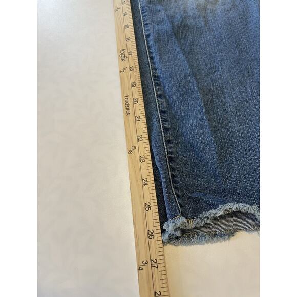 Torrid Jeans Size 18 Boyfriend Crop Vintage Stretch Raw Hem Medium Wash - Picture 7 of 7